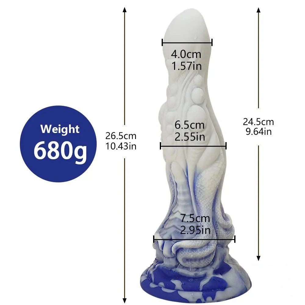 #2 textured fantasy dragon dildo