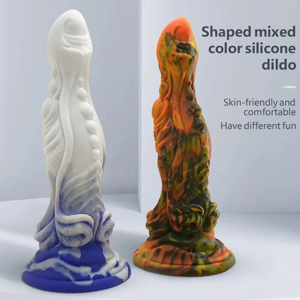 Textured fantasy dragon dildo, photo 10