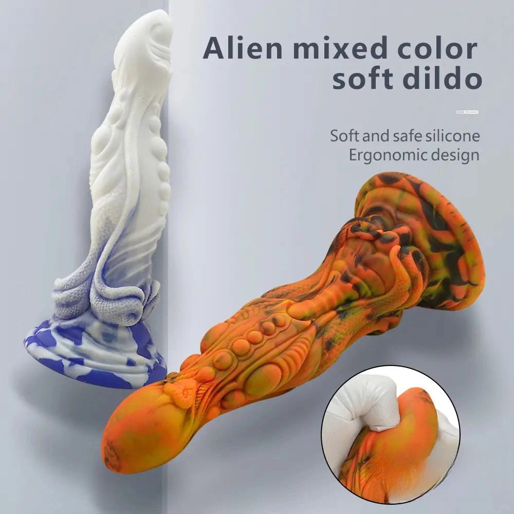 Textured fantasy dragon dildo, photo 13