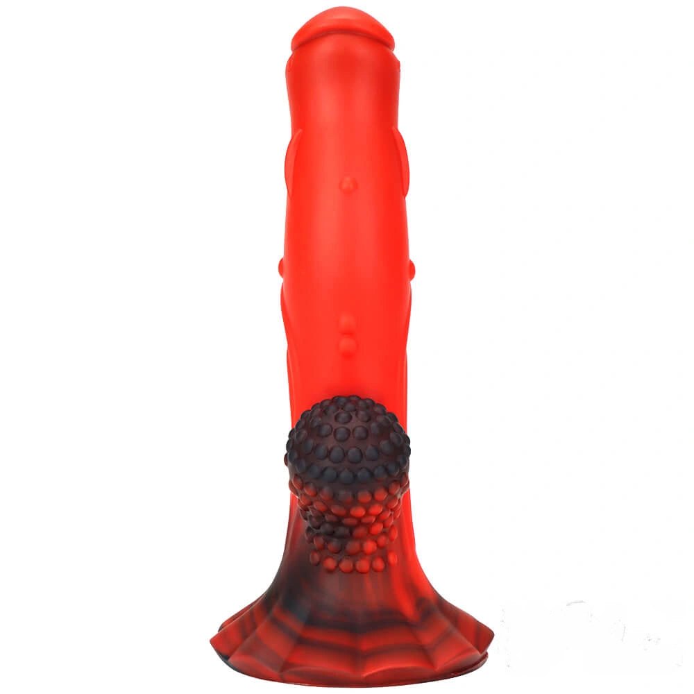 Ridged dragon-style silicone fantasy dildo, photo 8