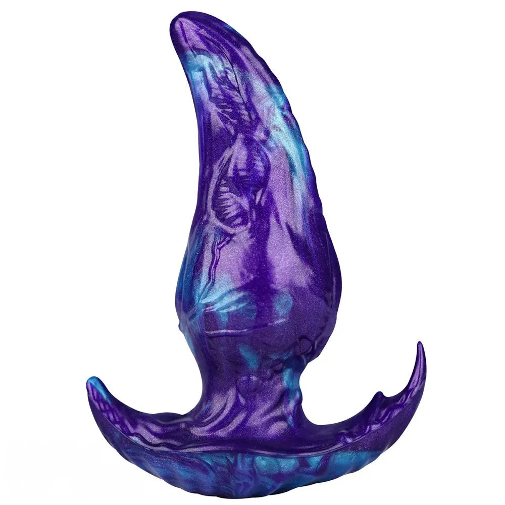Purple and blue marbled fantasy tentacle dildo, photo 1