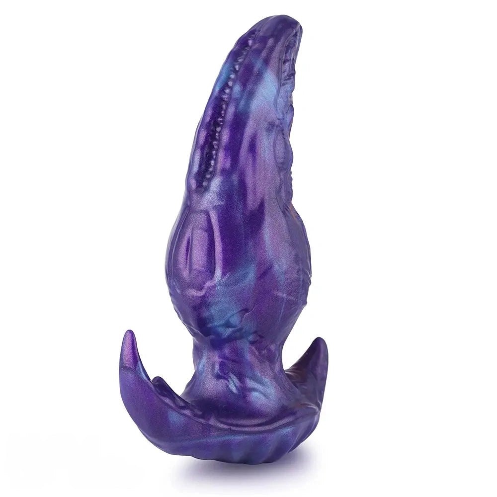 Purple and blue marbled fantasy tentacle dildo, photo 15