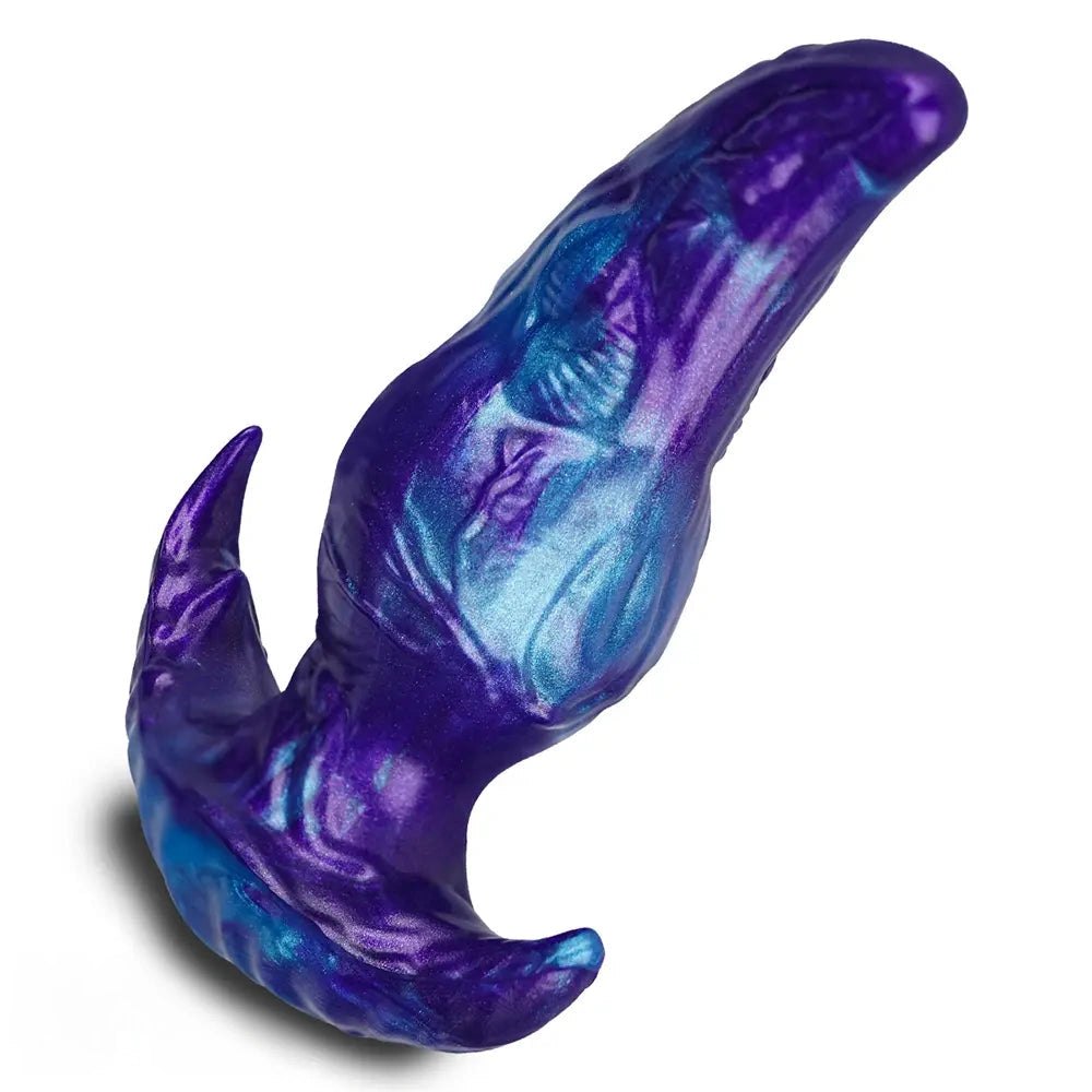 Purple and blue marbled fantasy tentacle dildo, photo 8
