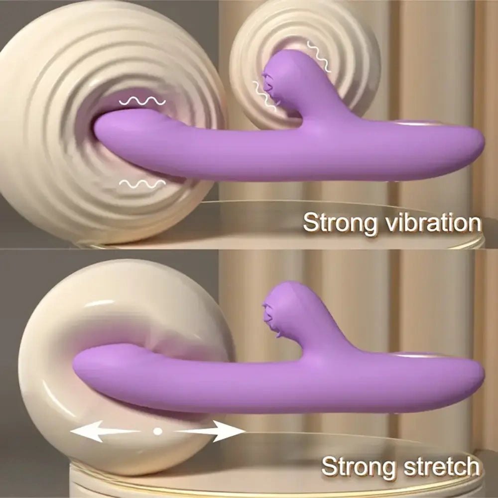 Ridged silicone g-spot vibrating dildo, photo 5