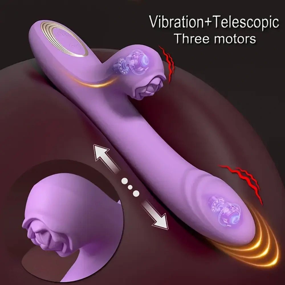 Ridged silicone g-spot vibrating dildo, photo 6