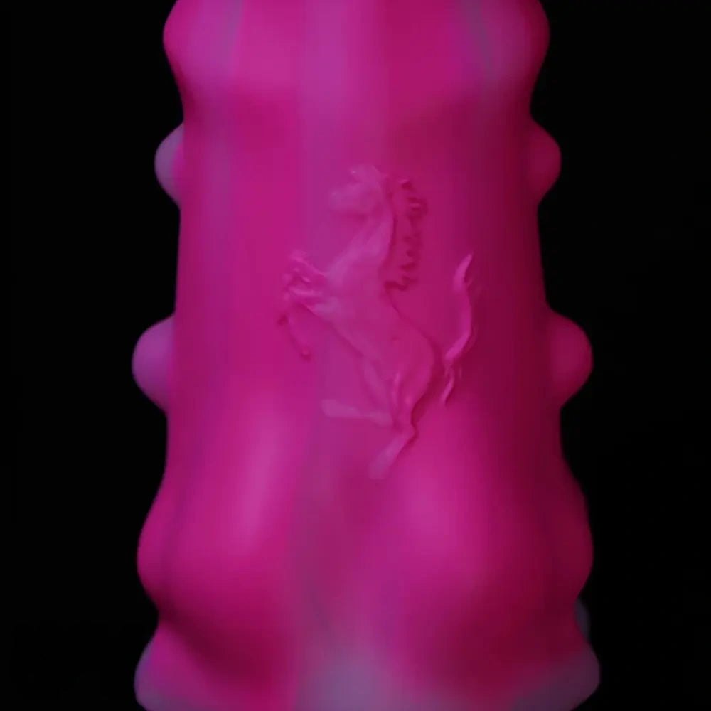 Ridged tapered animal-style silicone dildo, photo 11
