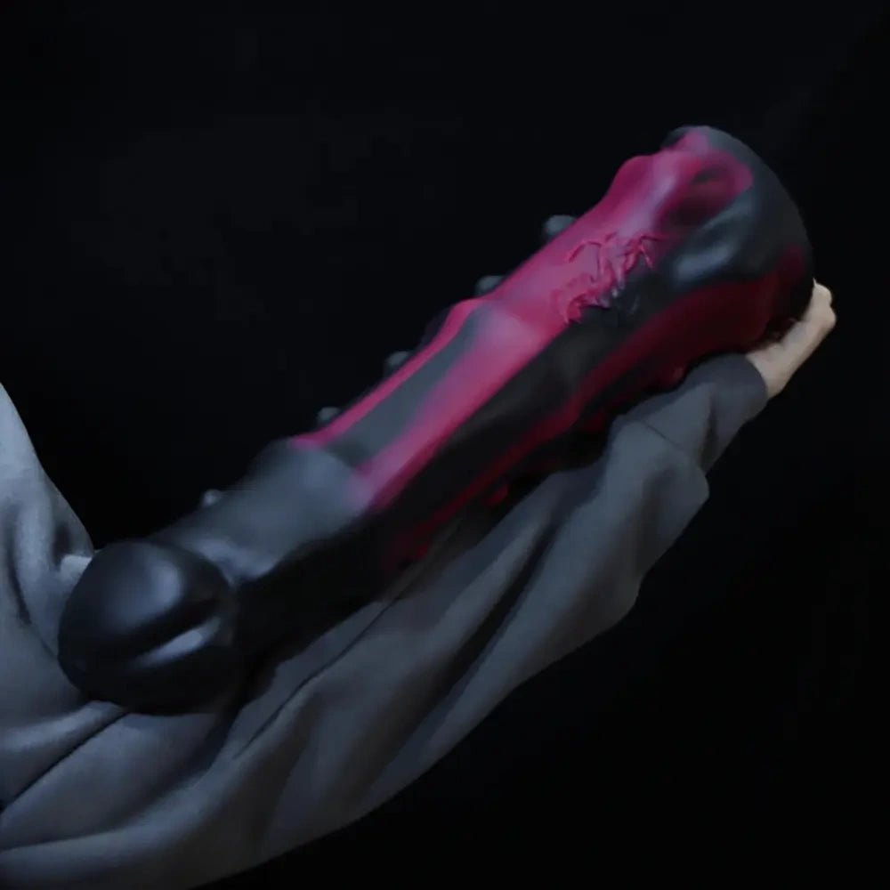 Ridged tapered animal-style silicone dildo, photo 7