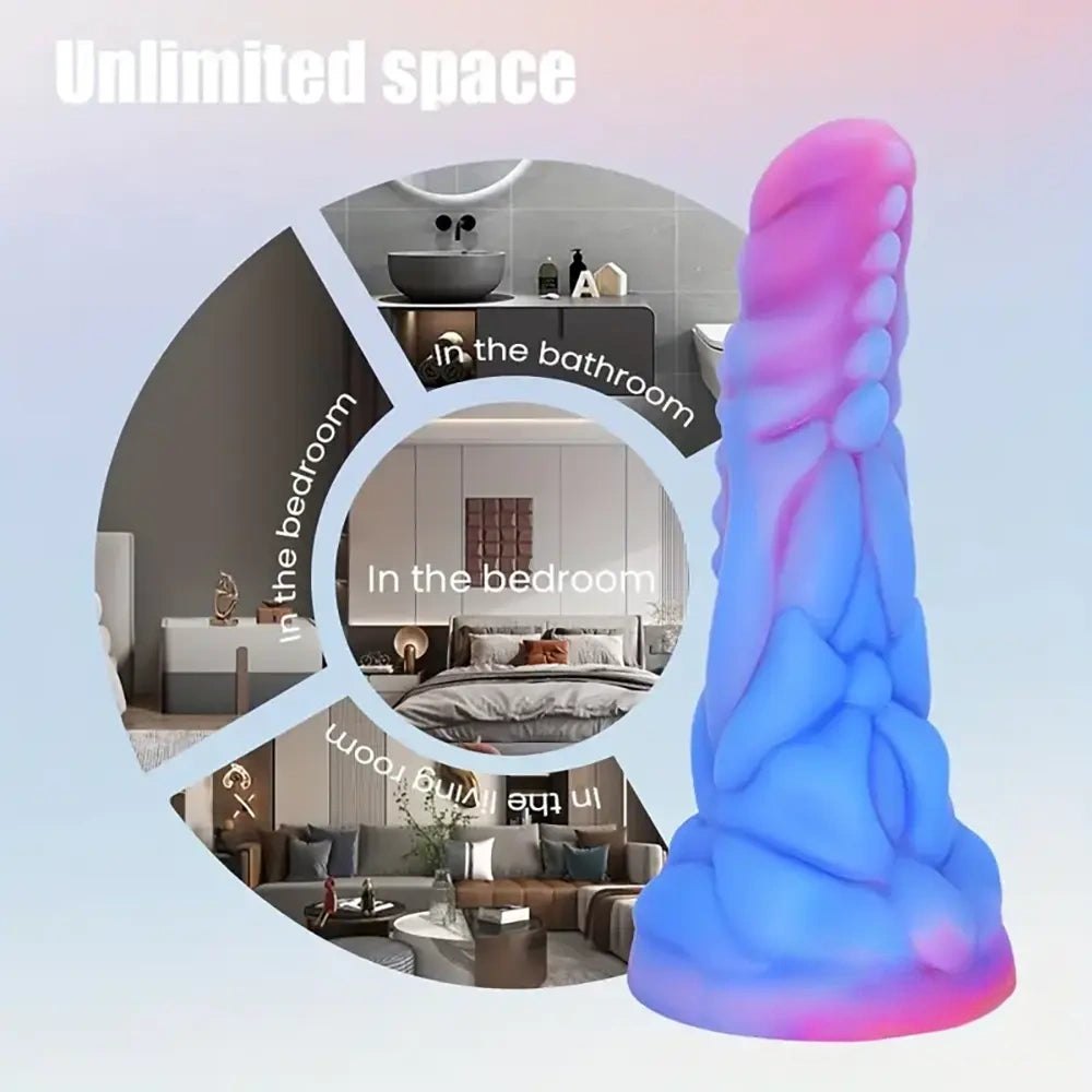 Ridged monster fantasy dildo, photo 6