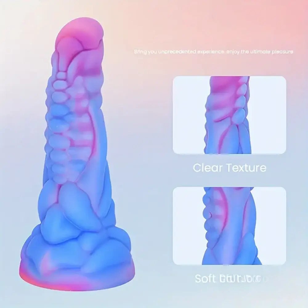 Ridged monster fantasy dildo, photo 8