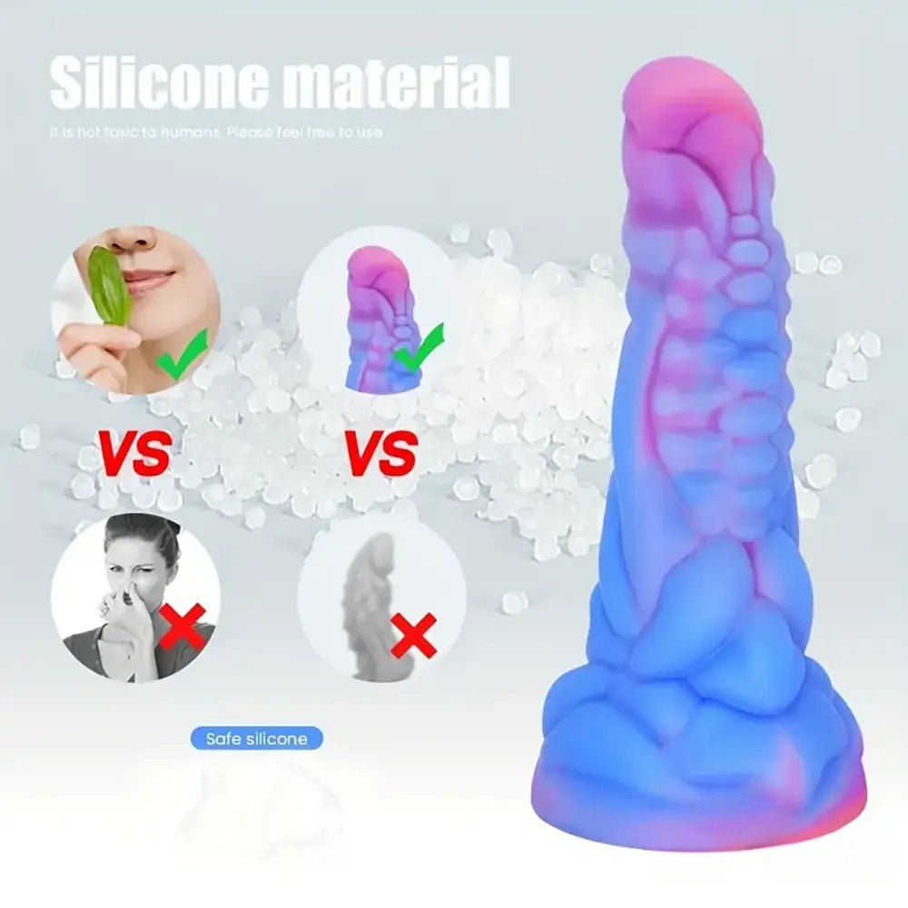 Ridged monster fantasy dildo, photo 9