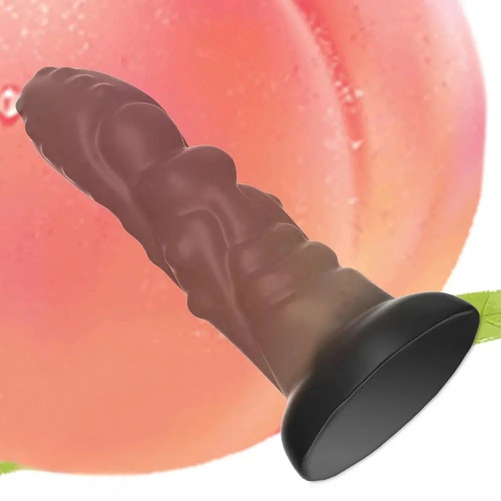 Ridged monster PVC dildo, photo 7