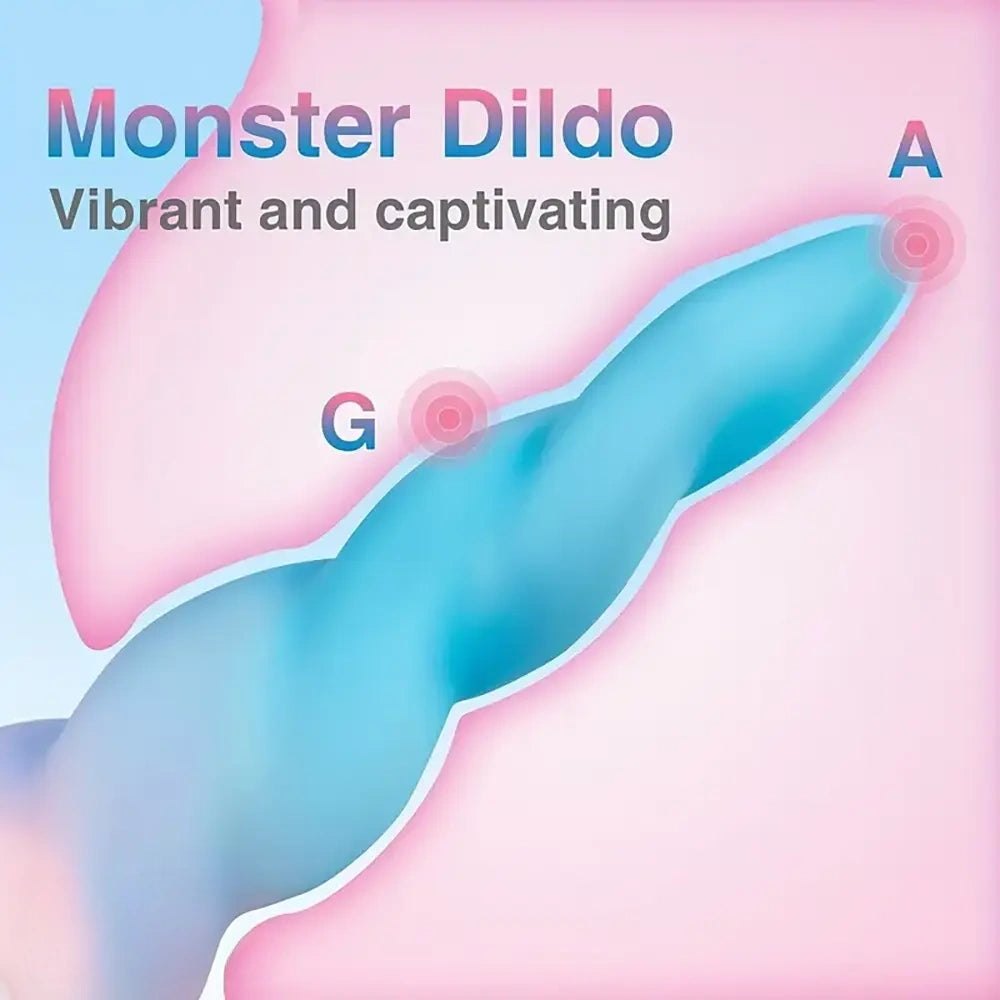 Ridged dragon-scale silicone fantasy dildo, photo 3