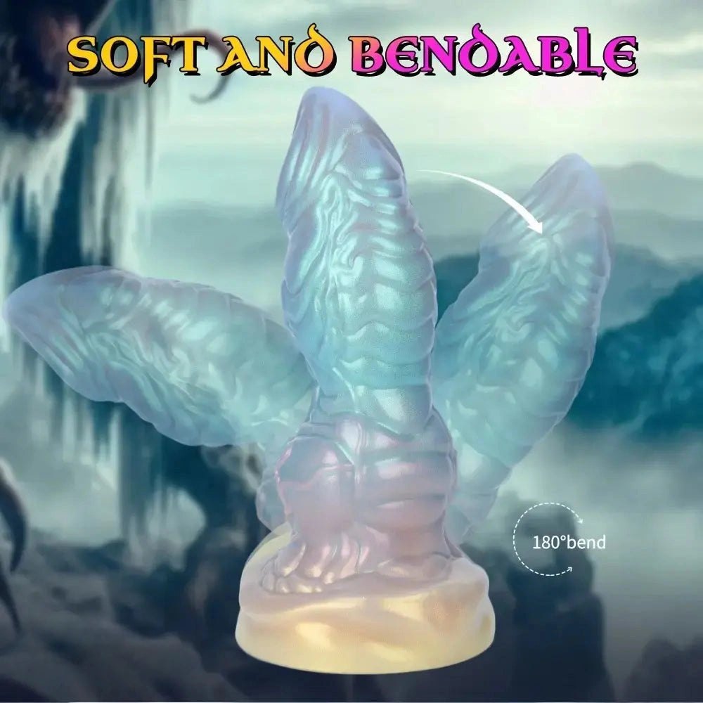 Mixed color textured monster silicone anal dildo, photo 9