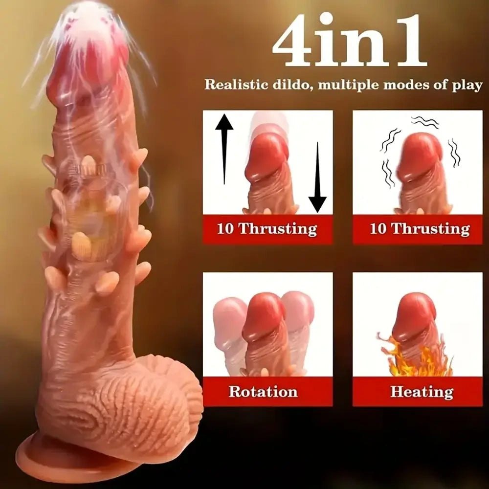 Flesh-toned ridged suction cup dildo, photo 5
