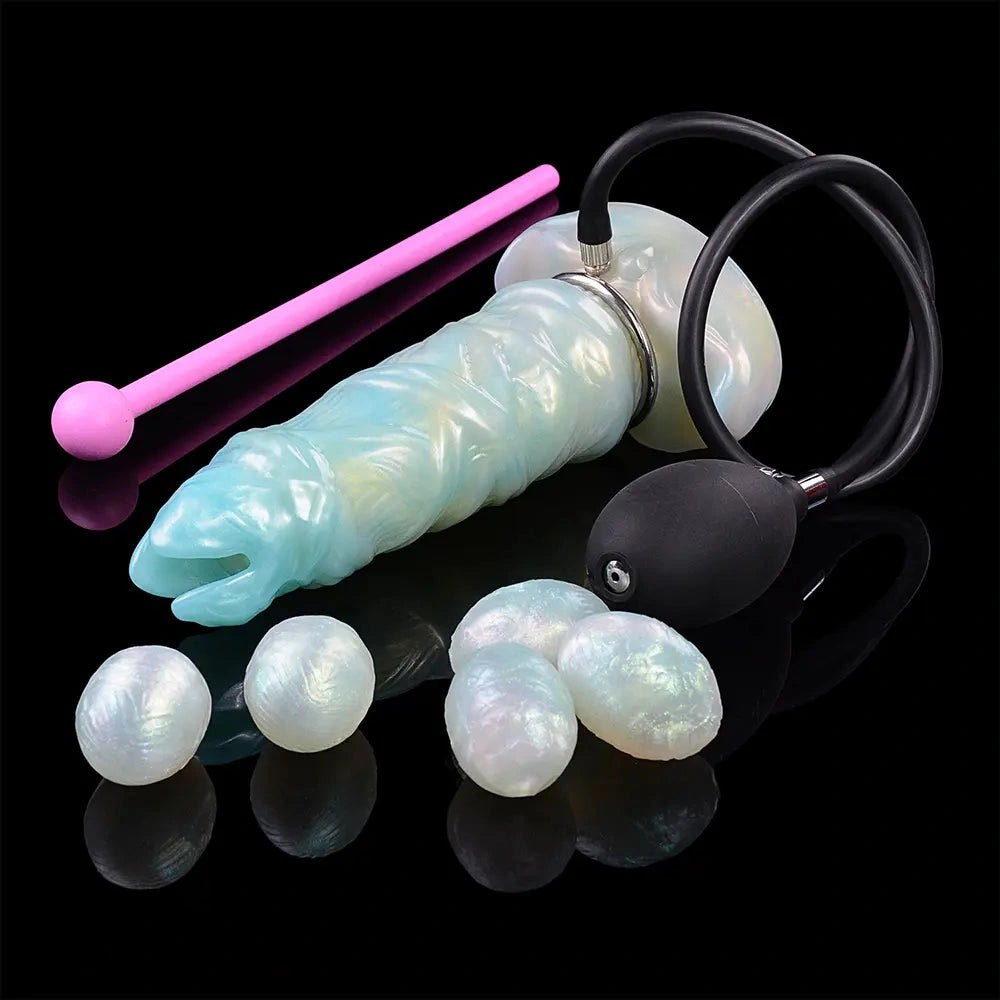 Ridged ovipositor silicone fantasy dildo, photo 11