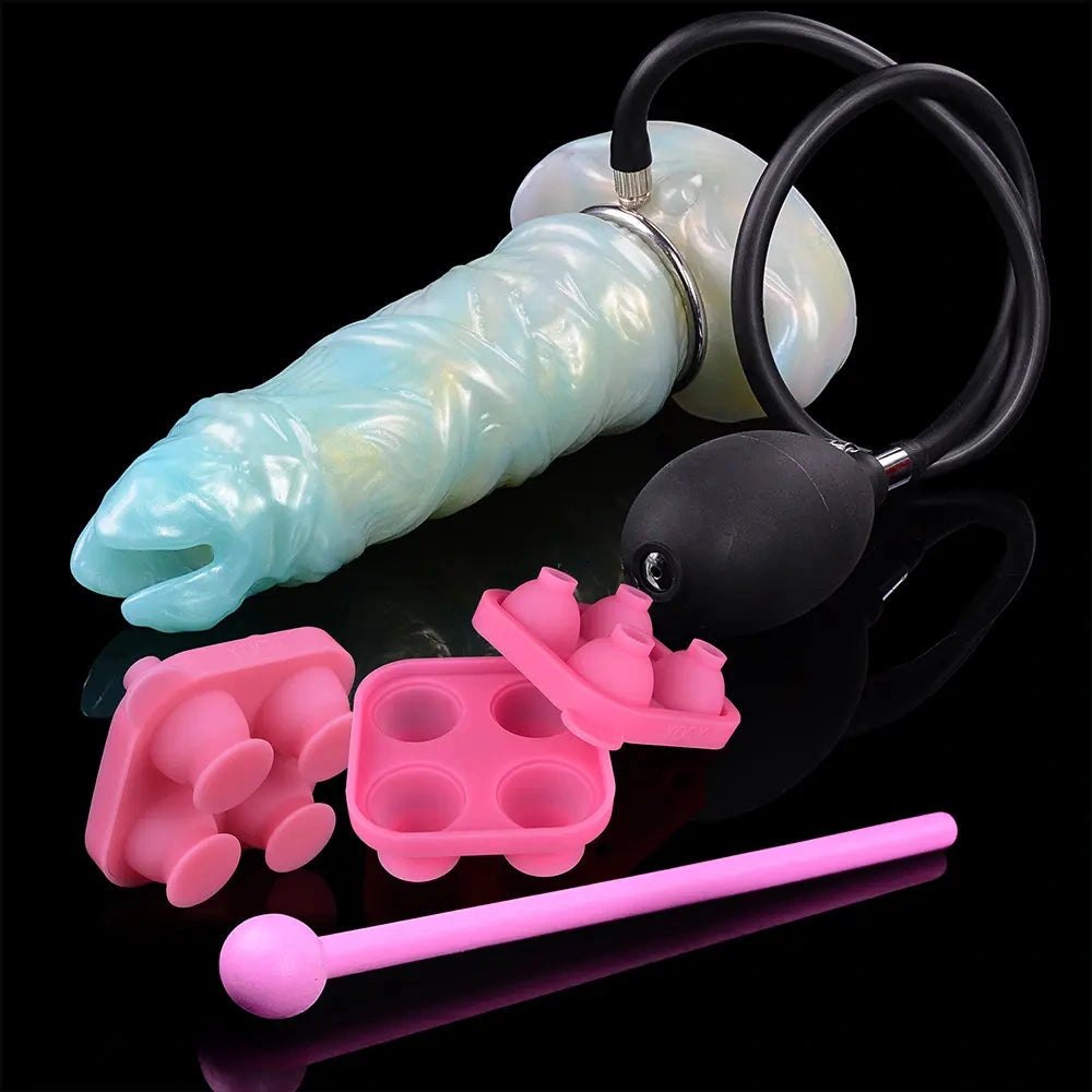 Ridged ovipositor silicone fantasy dildo, photo 12