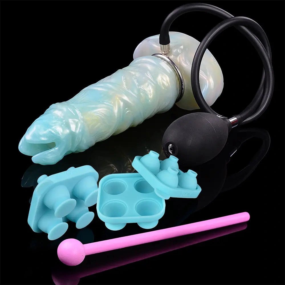 Ridged ovipositor silicone fantasy dildo, photo 14