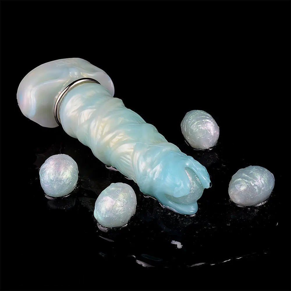 Ridged ovipositor silicone fantasy dildo, photo 2