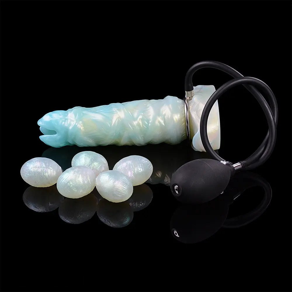 Ridged ovipositor silicone fantasy dildo, photo 5