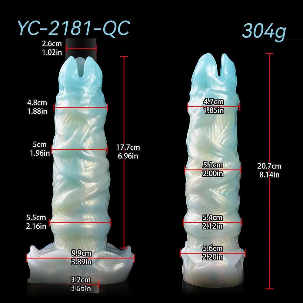 Ridged ovipositor silicone fantasy dildo, photo 6