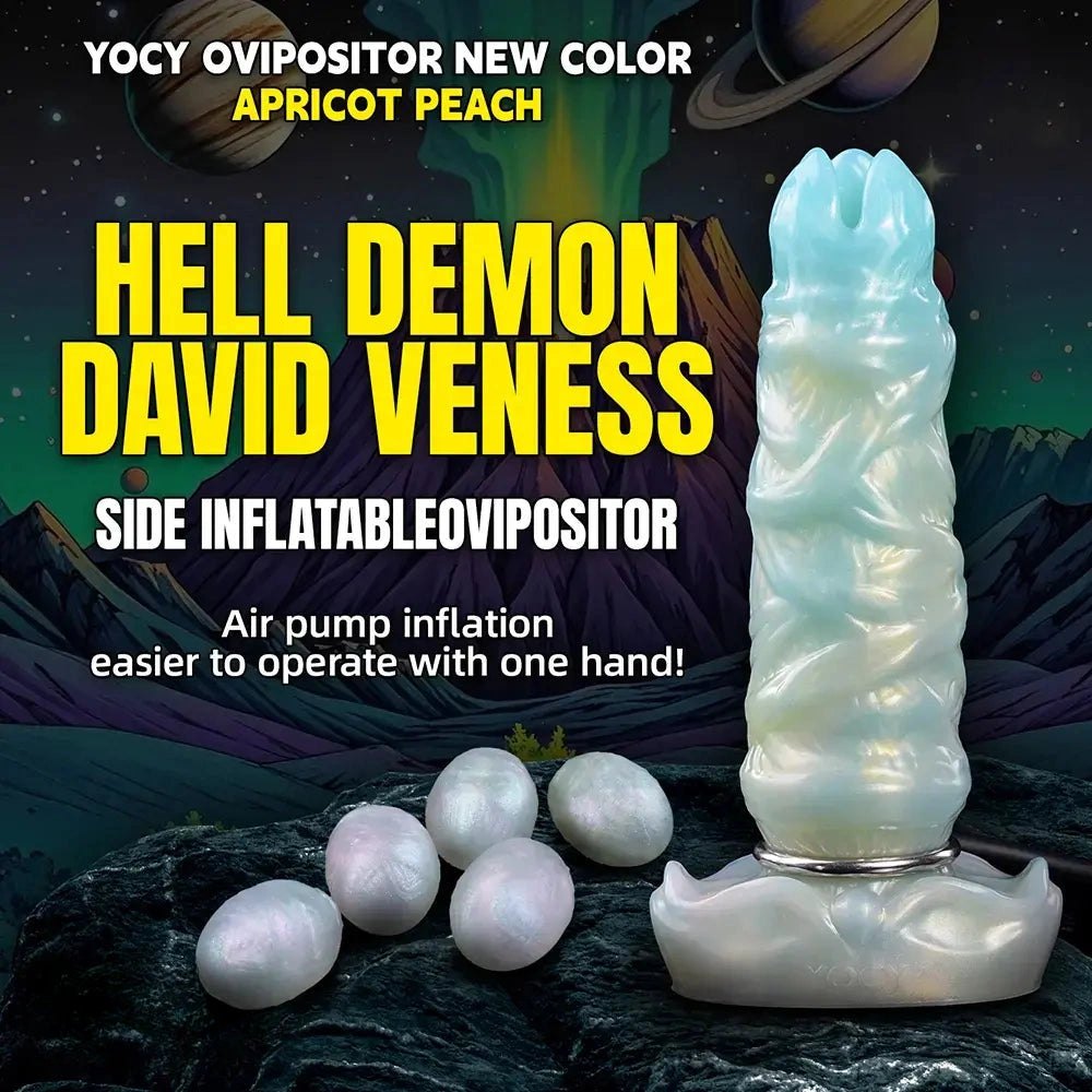 Ridged ovipositor silicone fantasy dildo, photo 7