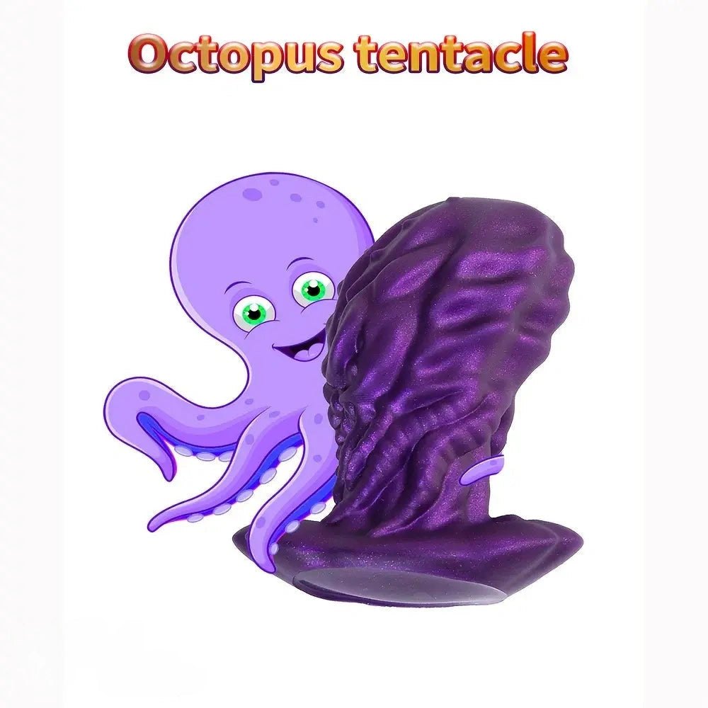 Silicone tentacle dildo with suction cup base, photo 1