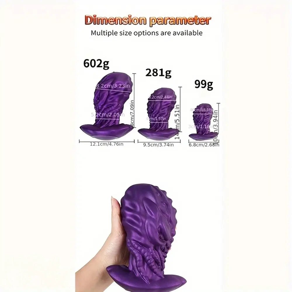 Silicone tentacle dildo with suction cup base, photo 4