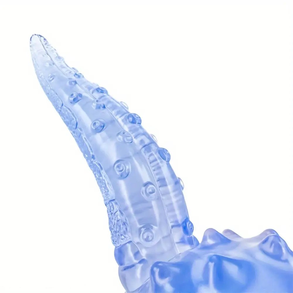 Ridged tentacle fantasy dildo with suction cup base, photo 10