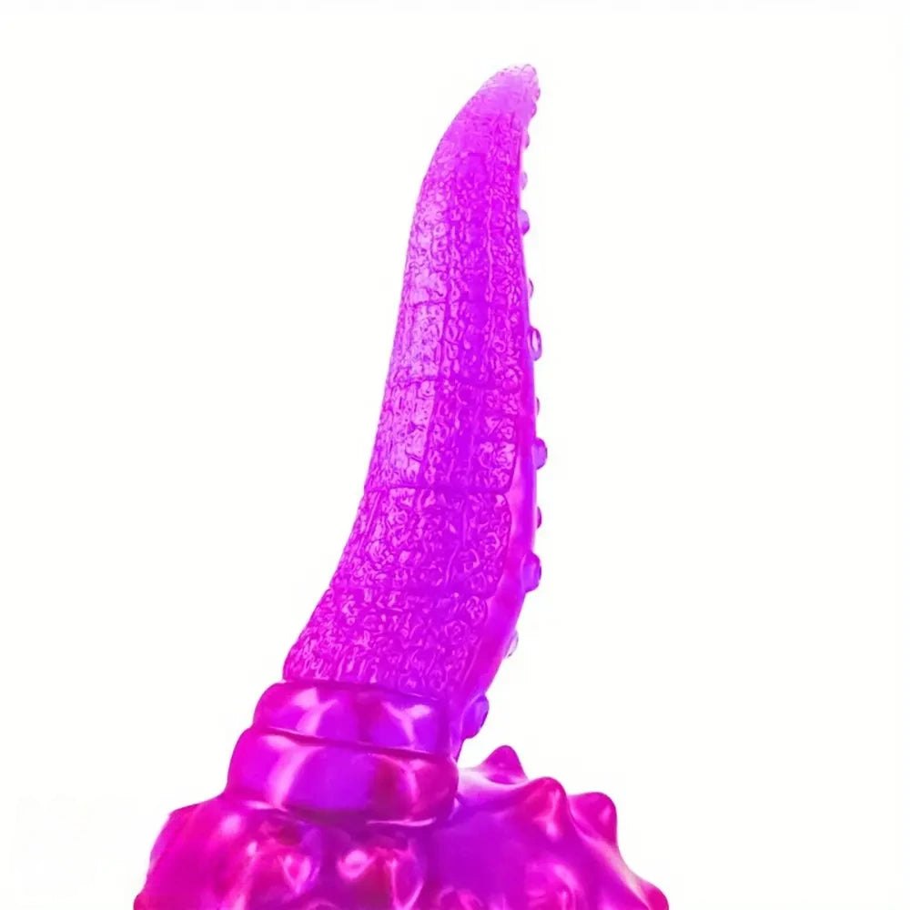 Ridged tentacle fantasy dildo with suction cup base, photo 14