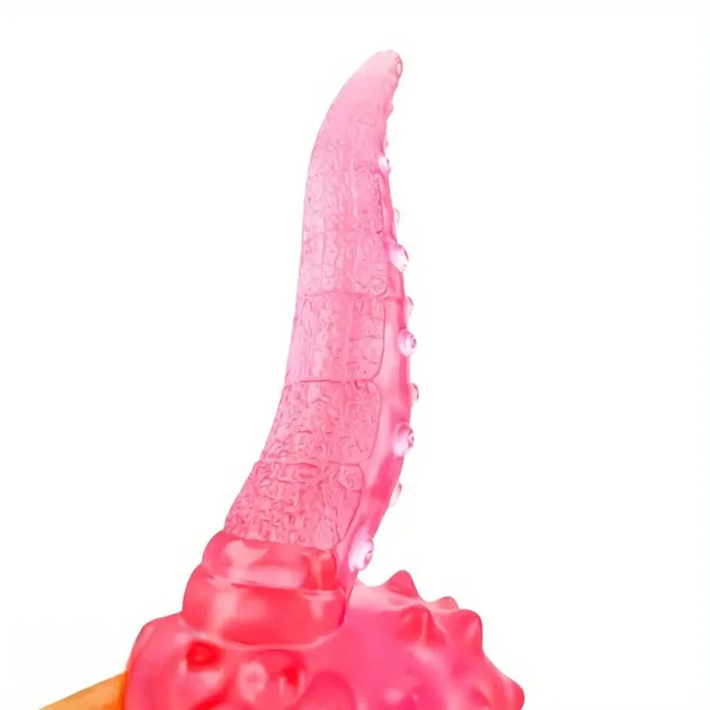 Ridged tentacle fantasy dildo with suction cup base, photo 15
