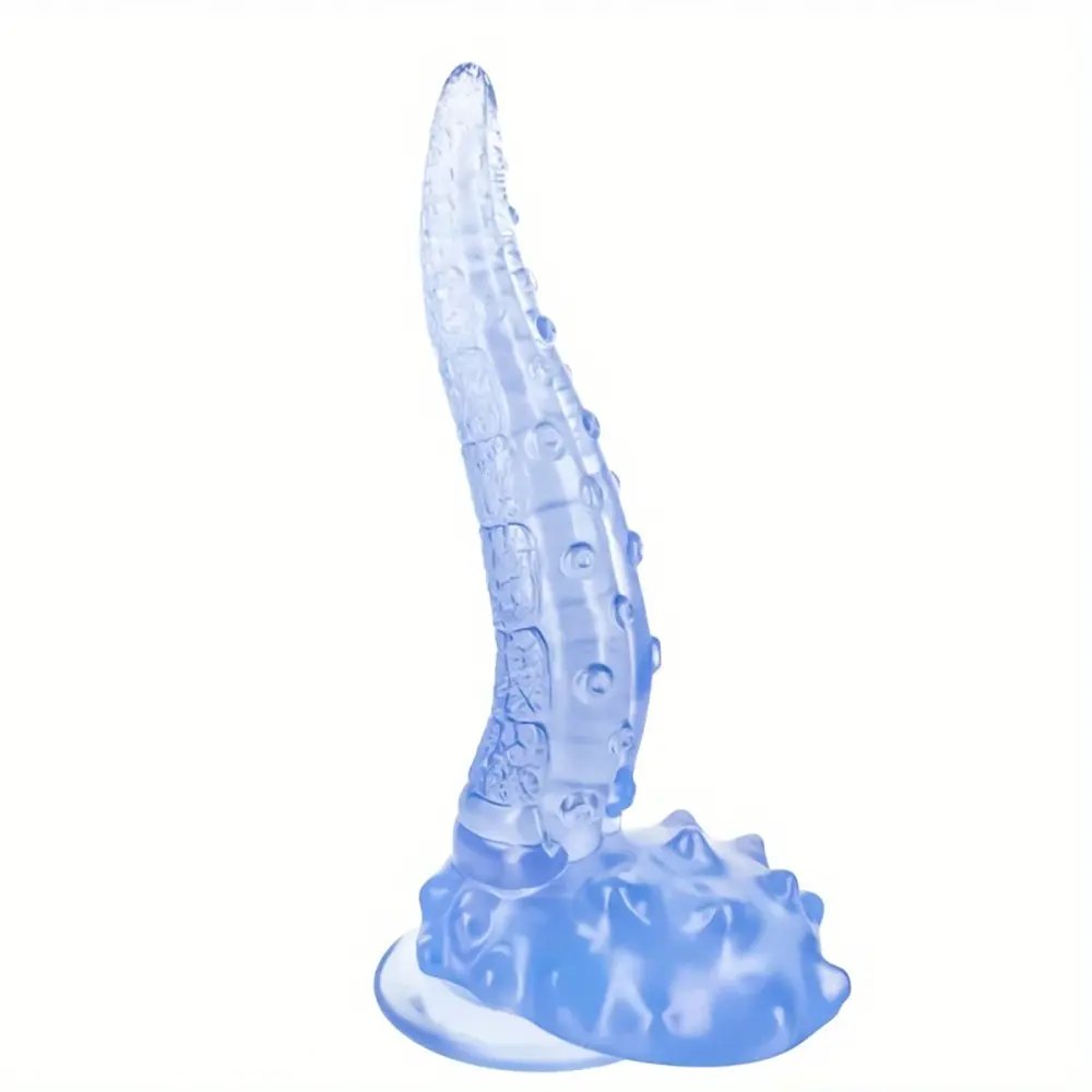 Ridged tentacle fantasy dildo with suction cup base, photo 2