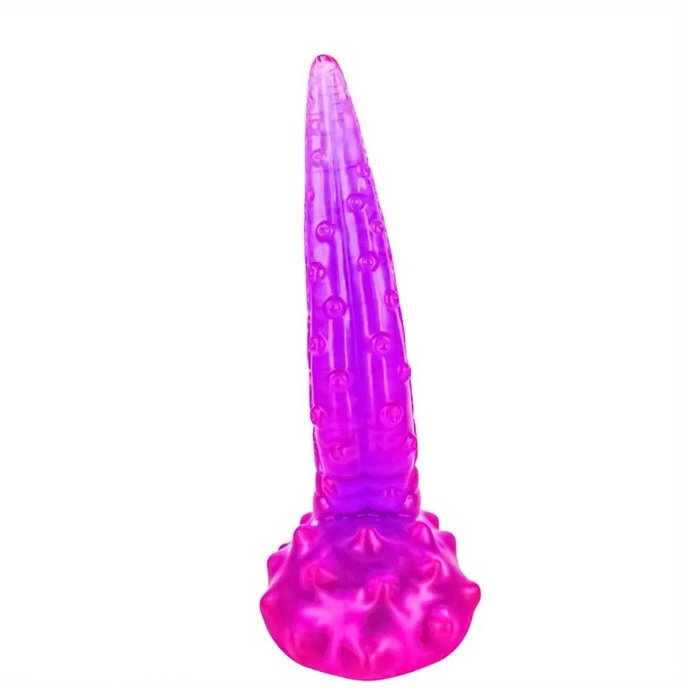Ridged tentacle fantasy dildo with suction cup base, photo 7