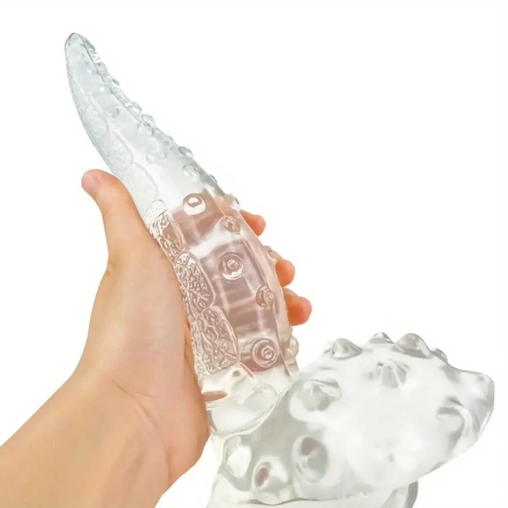 Ridged tentacle fantasy dildo with suction cup base, photo 9