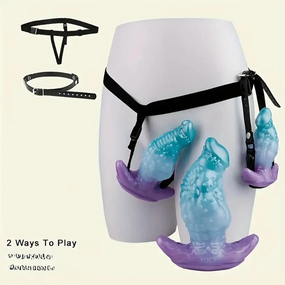 Ridged tentacle silicone fantasy dildo, photo 13
