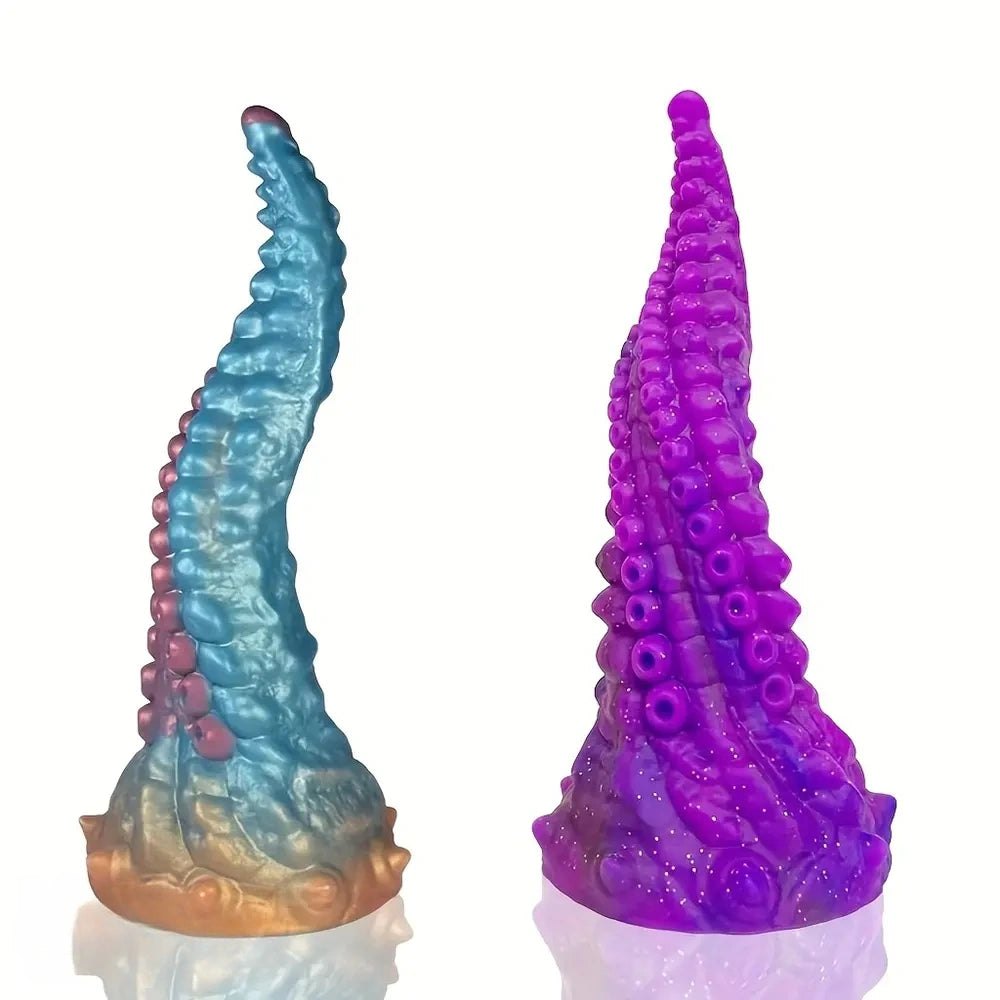 Ridged tentacle silicone fantasy dildo, photo 1