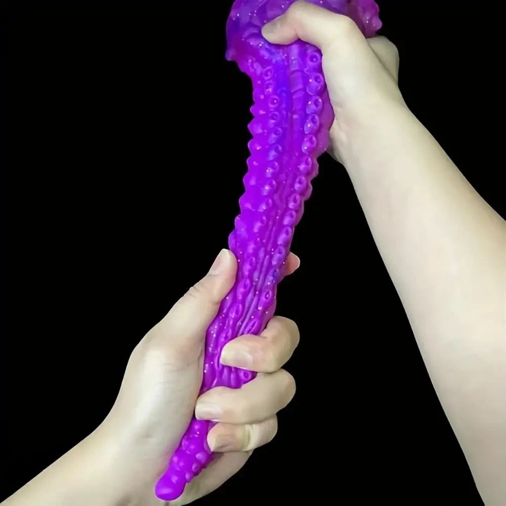 Ridged tentacle silicone fantasy dildo, photo 4