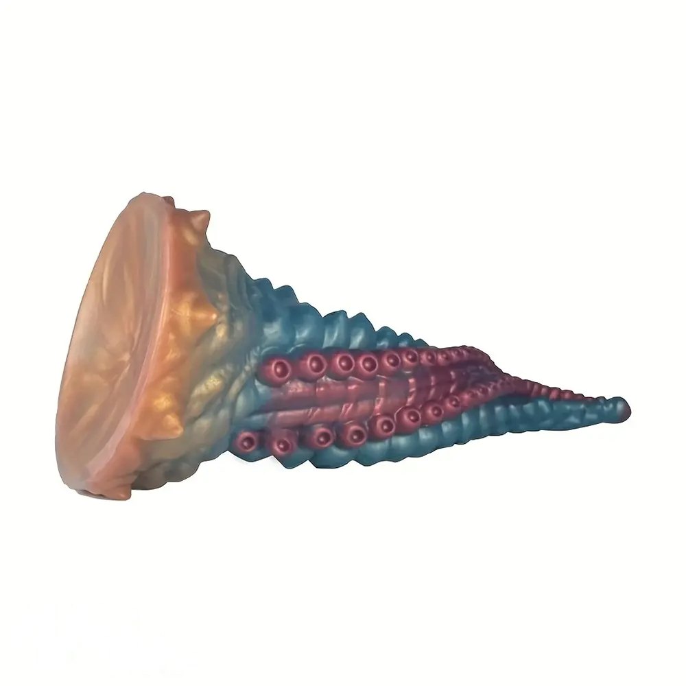 Ridged tentacle silicone fantasy dildo, photo 9
