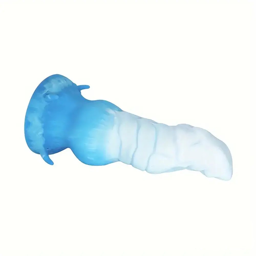 Colorful marbled silicone tentacle fantasy dildo, photo 6