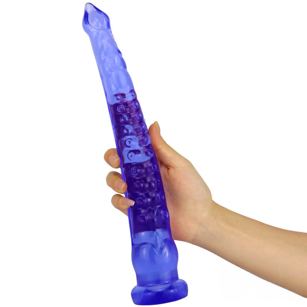 Ridged tentacle fantasy dildo with suction cup base, photo 8