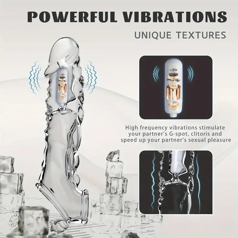 Ridged tpe extender sleeve dildo, photo 4