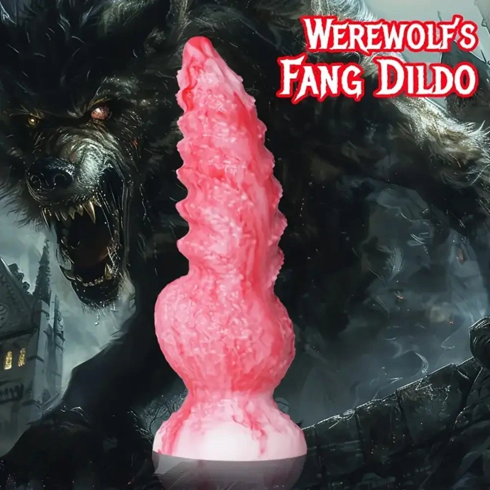 Ridged wolf-style knot dildo, photo 2