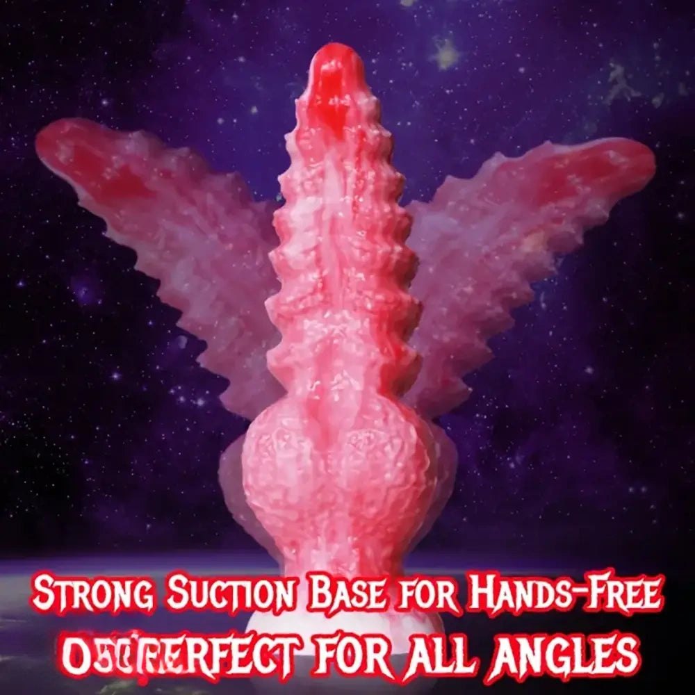 Ridged wolf-style knot dildo, photo 7