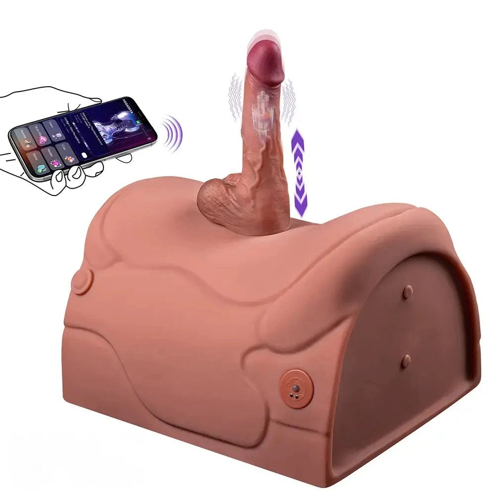Brown sit-on thrusting sex machine, photo 6
