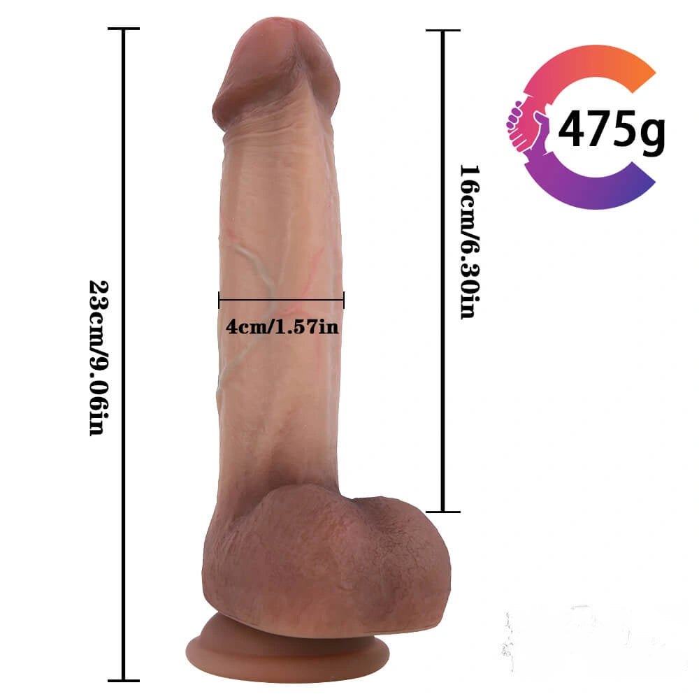 Flesh-tone riding suction cup dildo, photo 10