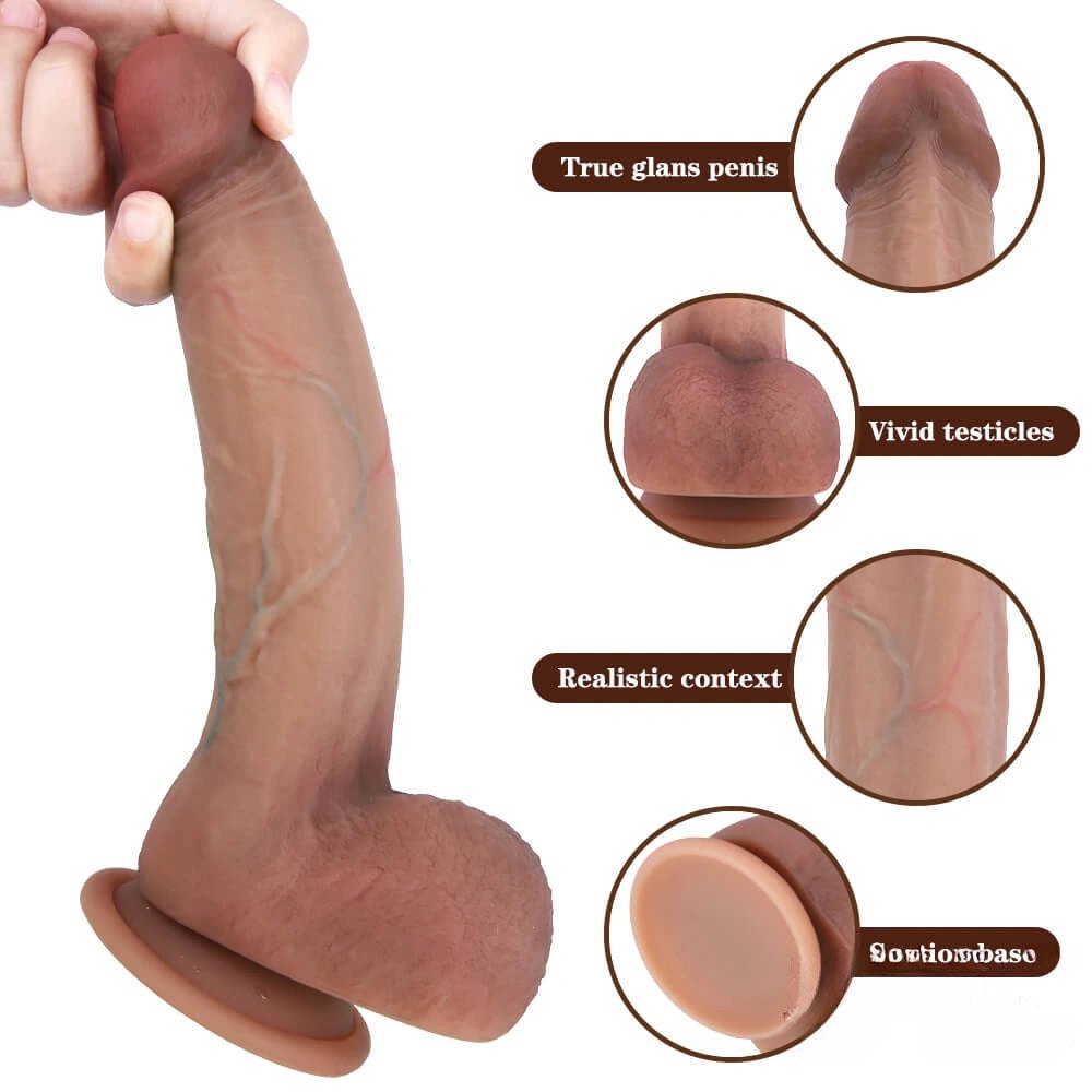 Flesh-tone riding suction cup dildo, photo 7