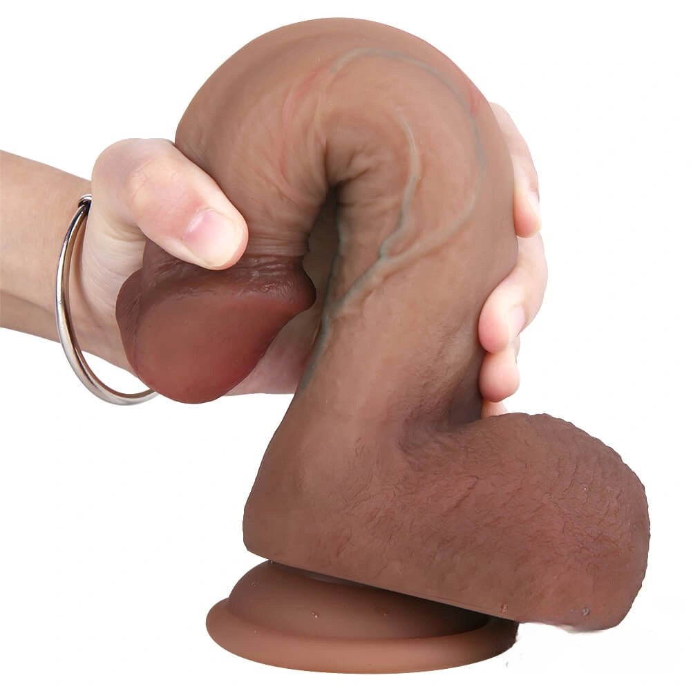Flesh-tone riding suction cup dildo, photo 9