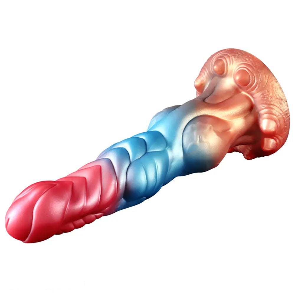 Ringed fantasy monster silicone dildo, photo 6