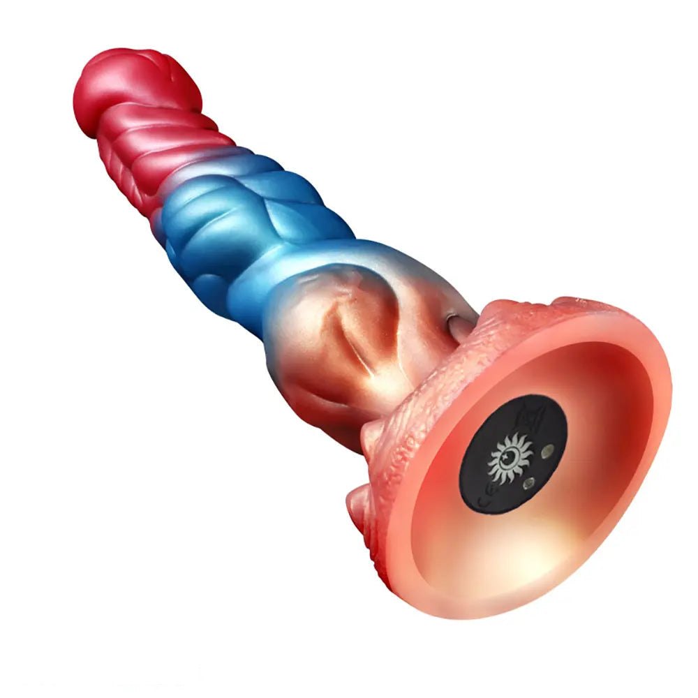 Ringed fantasy monster silicone dildo, photo 7