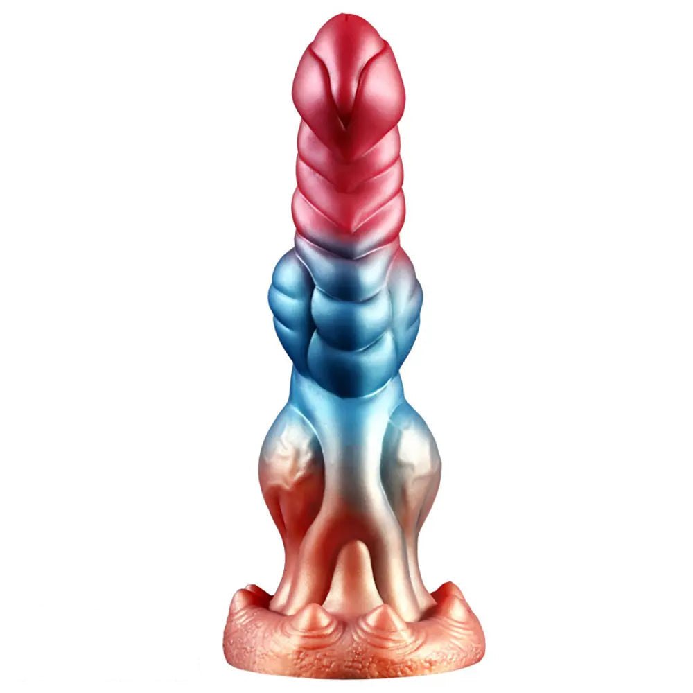 Ringed fantasy monster silicone dildo, photo 8