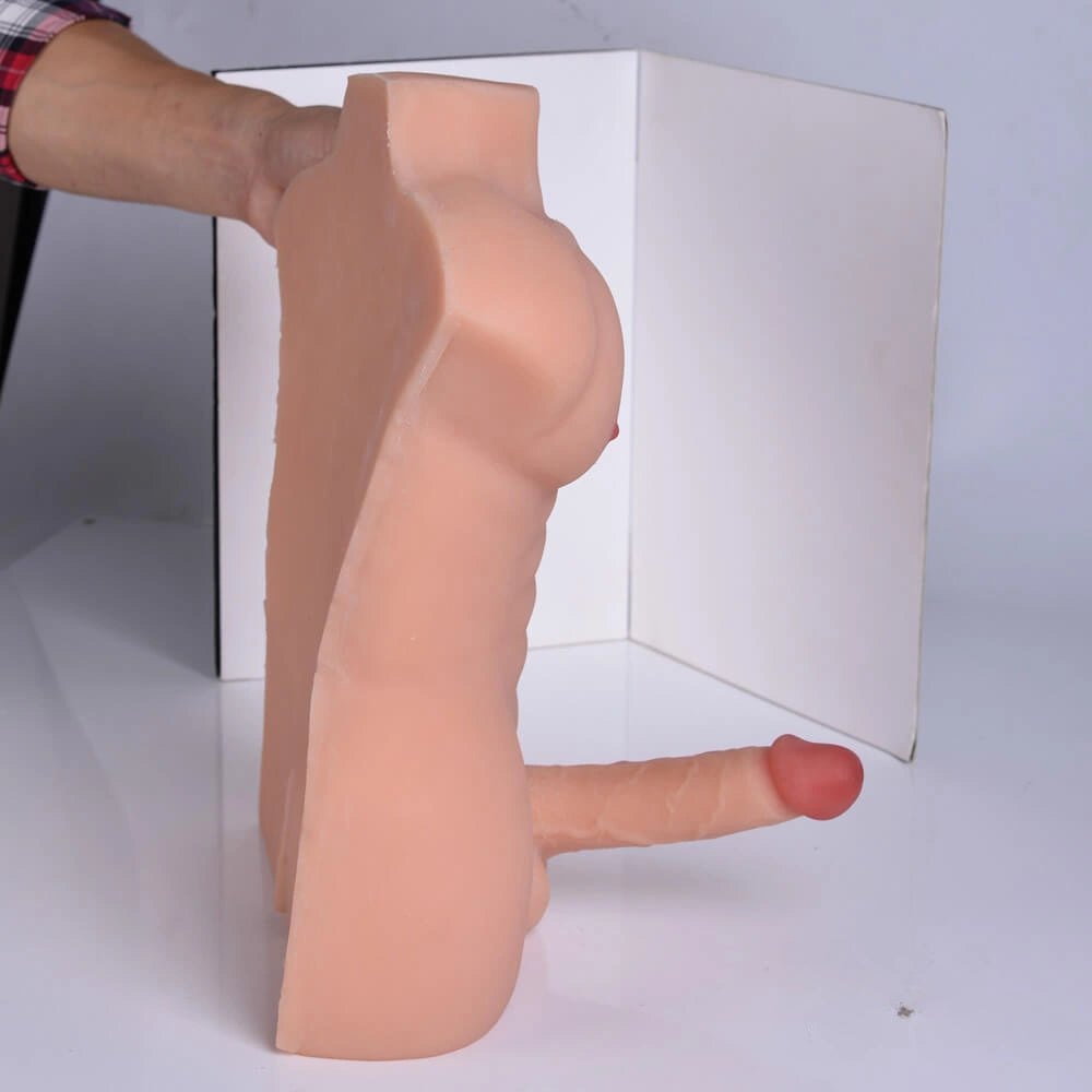 Flesh tone silicone male torso sex doll, photo 9